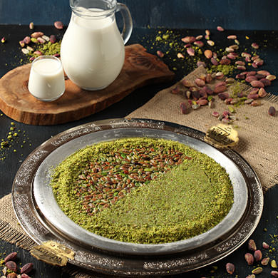 Özikizler Künefe | Pistachio supreme & clotted cream billuriye (half & half)